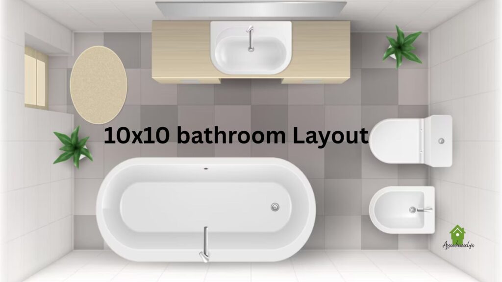 10x10 bathroom Layout